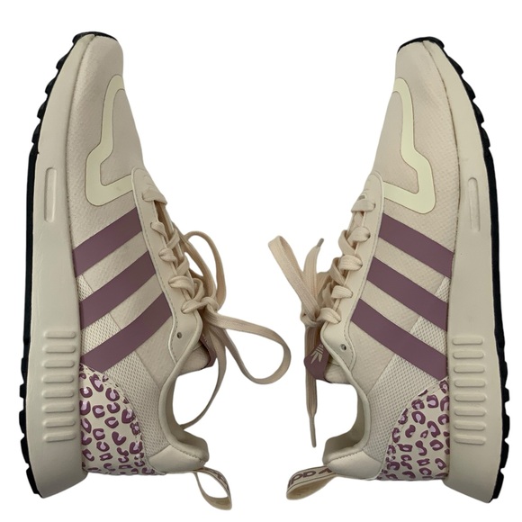 ADIDAS Originals Multix Sneakers Size 9 Cream Magic Mauve Black Leopard Print - Picture 7 of 9